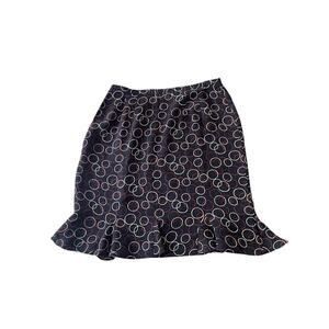 Y2K Silk Pattern Midi Skirt.